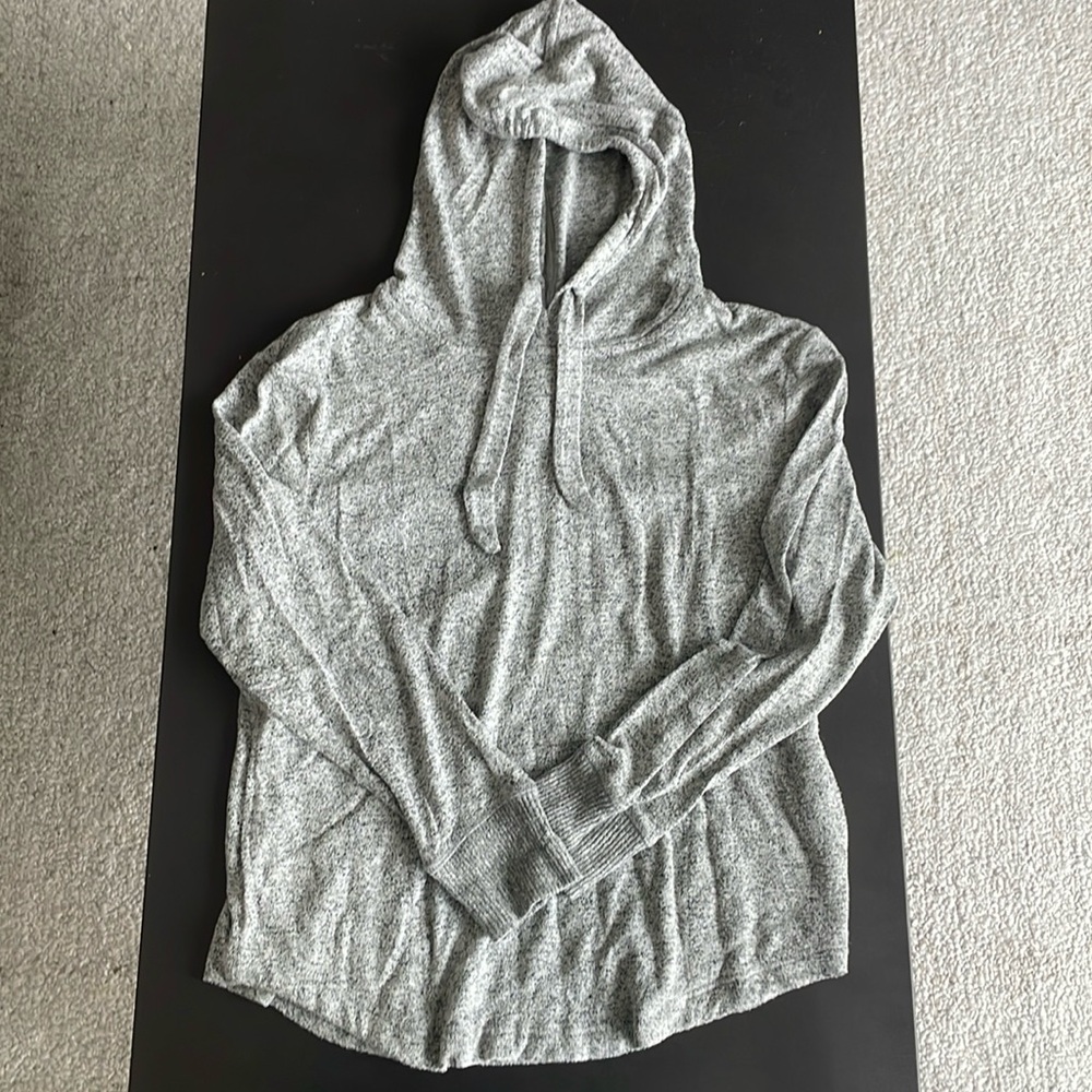 FatFace drawstring hoodie - size 6, heathered gray